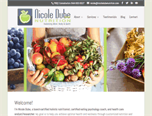 Tablet Screenshot of nicoledubenutrition.com